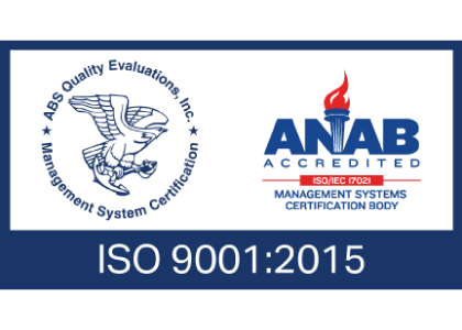 ABS Quality Evaluations ISO 9001:2015 Accreditation